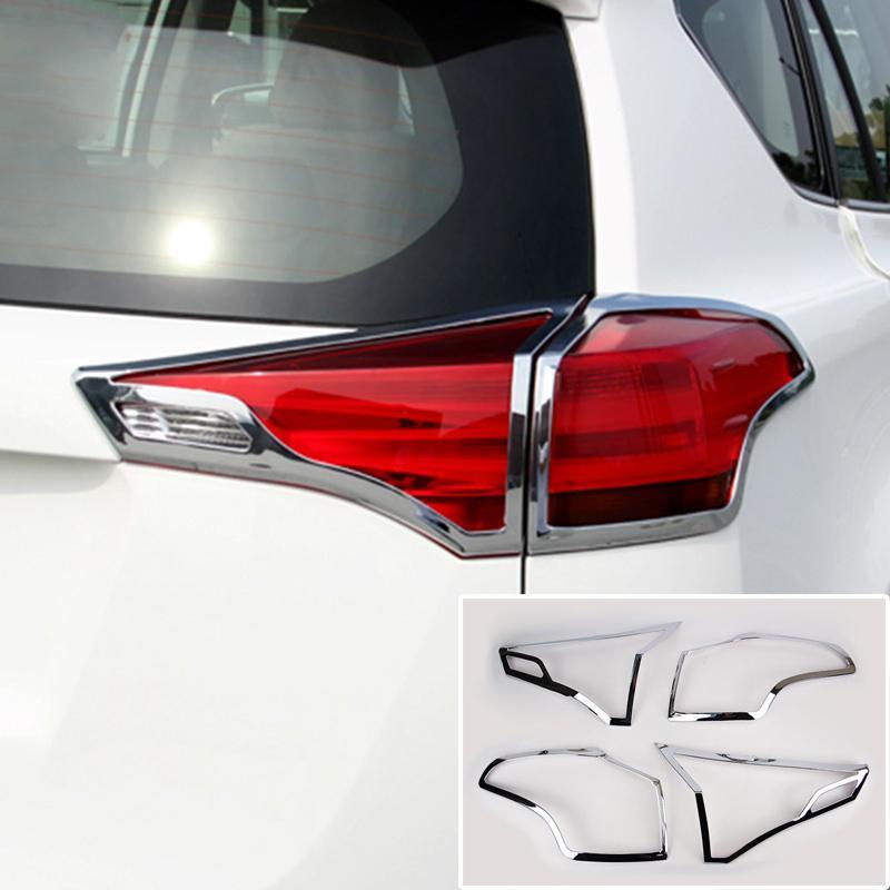 Toyota RAV4 4 XA40 Chrom Abdeckung Hinteres Licht Rückleuchte Hecklicht