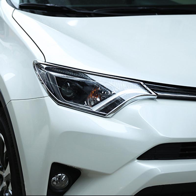 Toyota RAV4 4 XA40 Chrom Licht Leuchte Scheinwerfer Vorne Abdeckung