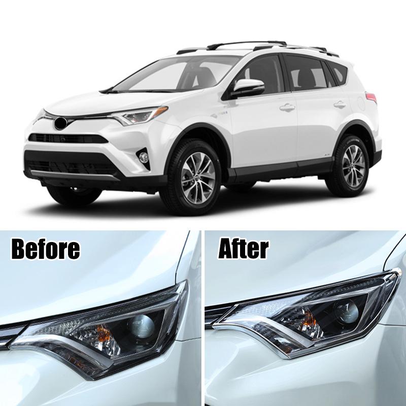 Toyota RAV4 4 XA40 Chrom Licht Leuchte Scheinwerfer Vorne Abdeckung