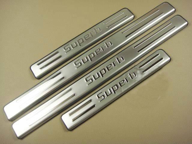 Skoda Superb B6/B8 Edelstahl Einstiegs Leisten Tür Schweller Auflage Abdeckung