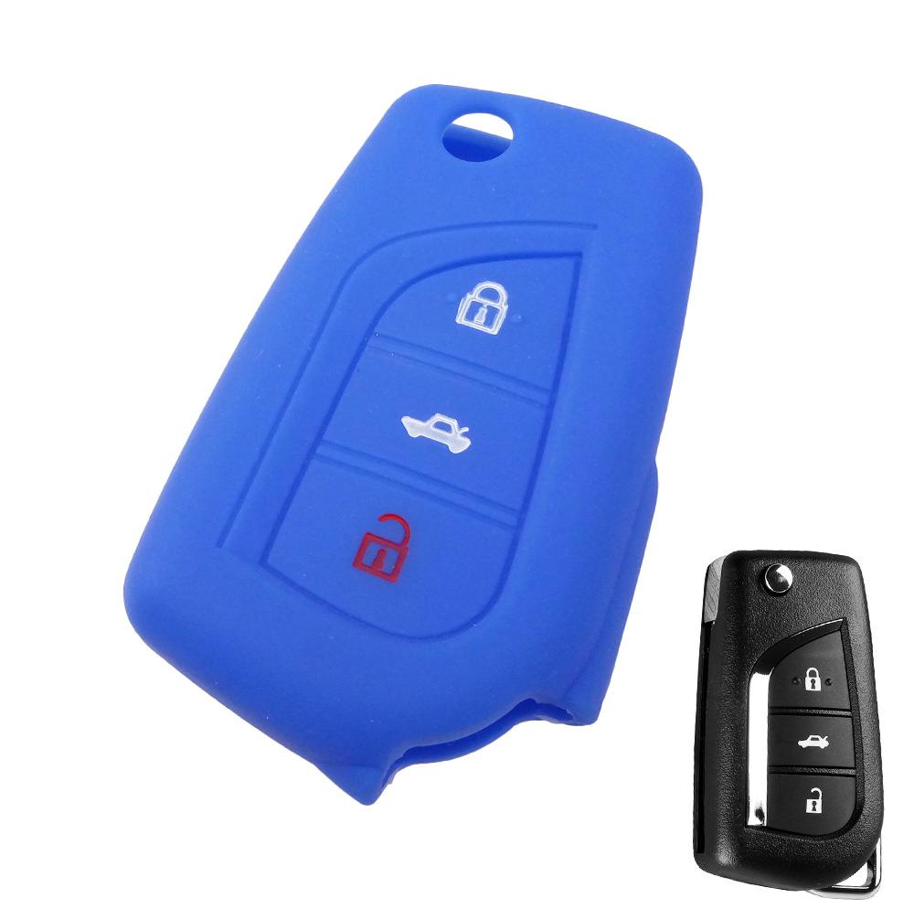 Toyota Corolla E170 Silikon Auto Schlüssel Schutz Hülle Etui