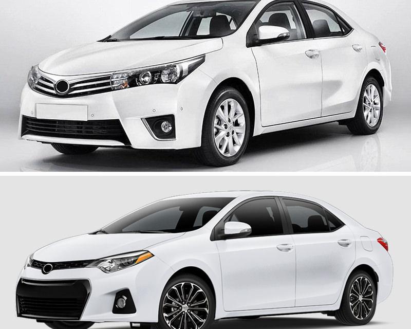 Toyota Corolla E170 Chrom Rückspiegel Seitenspiegel Abdeckung Blende Rahmen