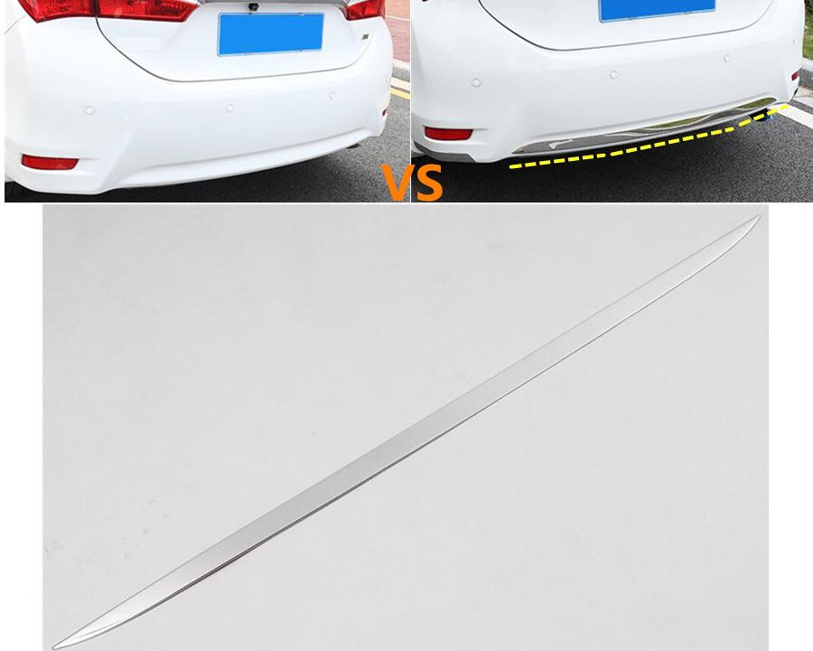 Toyota Corolla E170 Chrom Stoßfänger Zierleiste Stoßstange Schutz Hinten