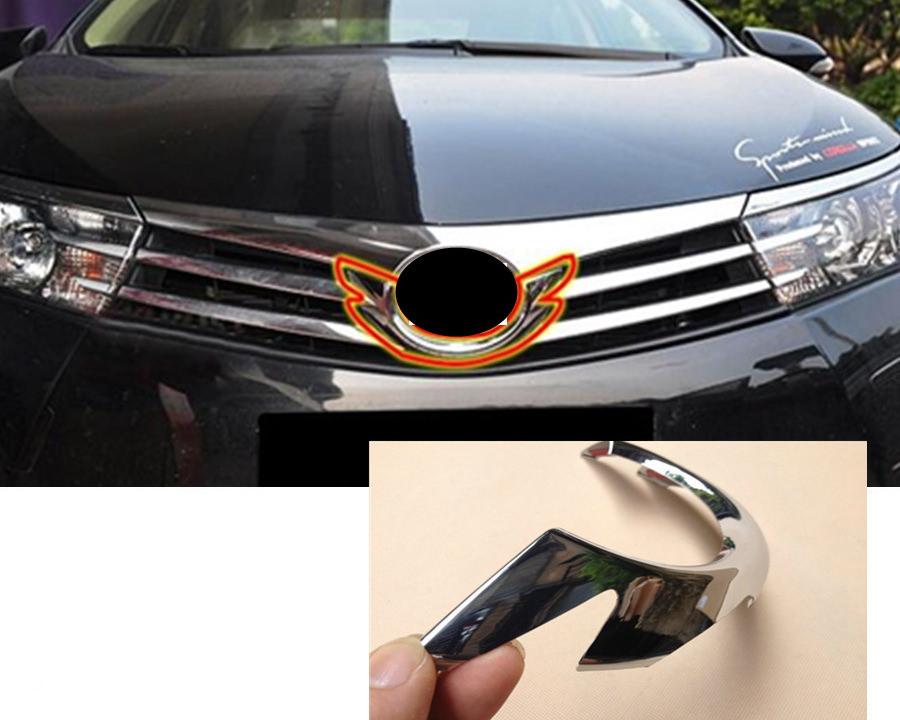 Toyota Corolla E170 Chrom Logo Vorne Kühlergrill Abdeckung Rahmen