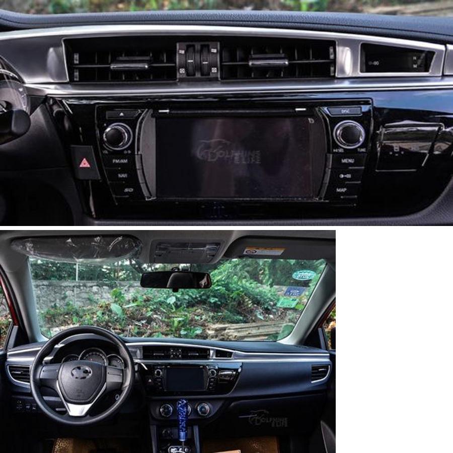 Toyota Corolla E170 Chrom Mittelkonsole Armaturenbrett Geschwindigkeitsmesser Luftdüsen Abdeckung