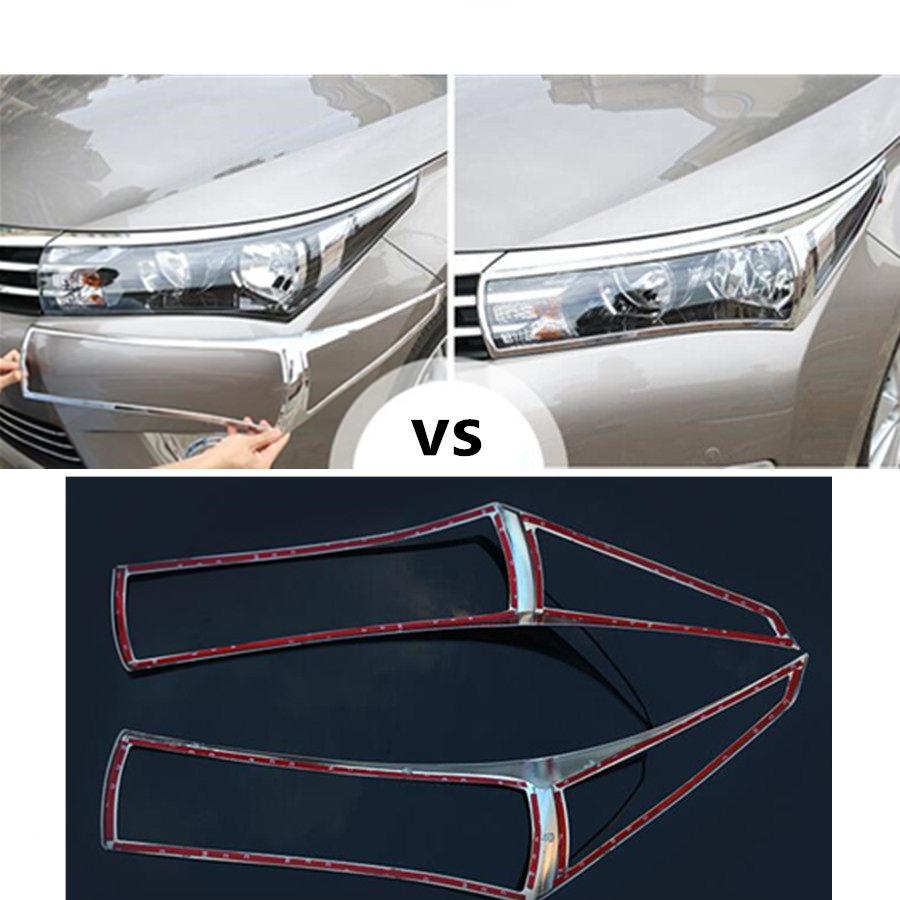 Toyota Corolla E170 Chrom Licht Leuchte Scheinwerfer Vorne Abdeckung
