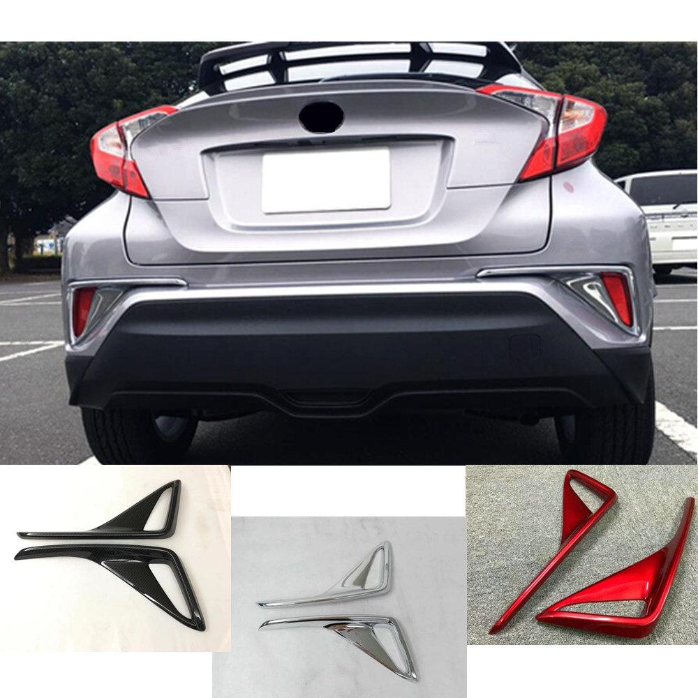 Toyota C-HR Chrom Carbon Nebelscheinwerfer Abdeckung Rahmen Licht Hinten