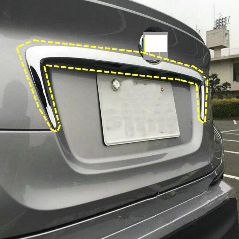 Toyota C-HR Chrom Kofferraum Gepäckraum Abdeckung Hinten Leiste