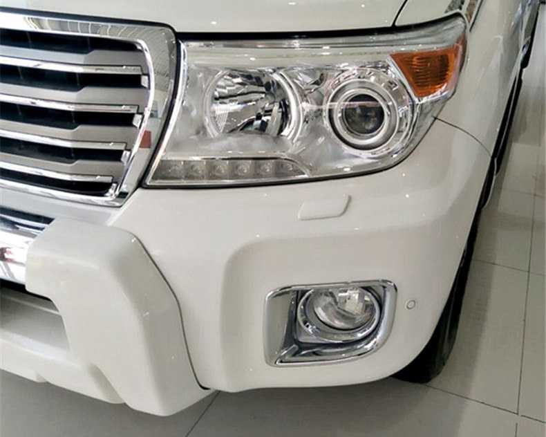 Toyota Land Cruiser J200 Chrom Nebelscheinwerfer Licht Abdeckung Rahmen Vorne
