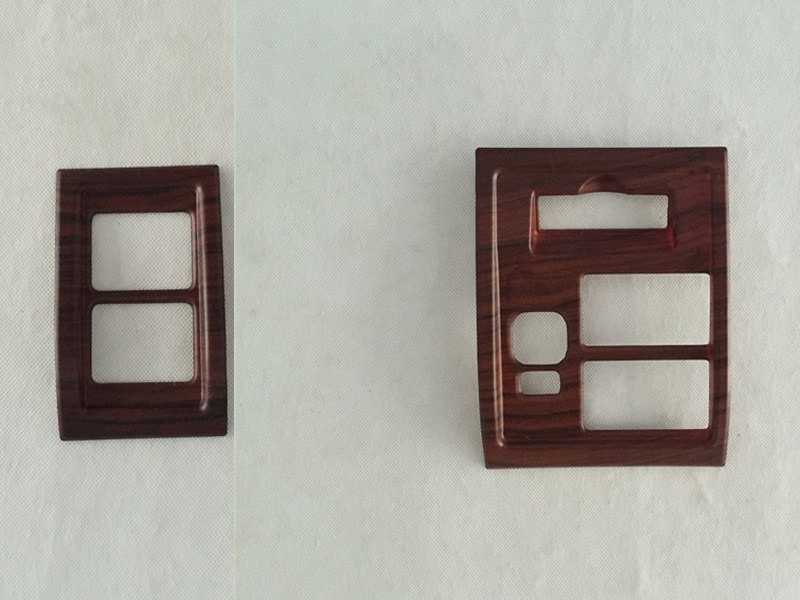 Toyota Land Cruiser J200 Chrom Holz Imitation Licht Seiten Spiegel Schalter Abdeckung