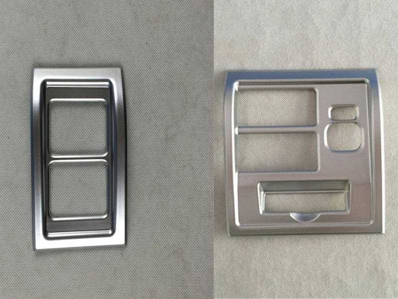 Toyota Land Cruiser J200 Chrom Holz Imitation Licht Seiten Spiegel Schalter Abdeckung