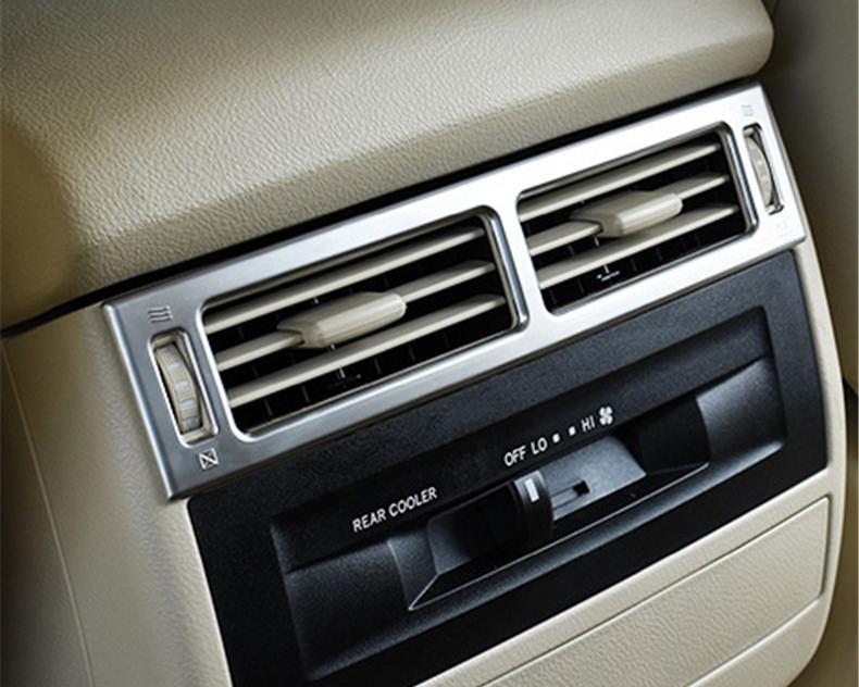 Toyota Land Cruiser J200 Chrom Mittelkonsole Armlehne Luftdüsen Lüftung Abdeckung Rahmen