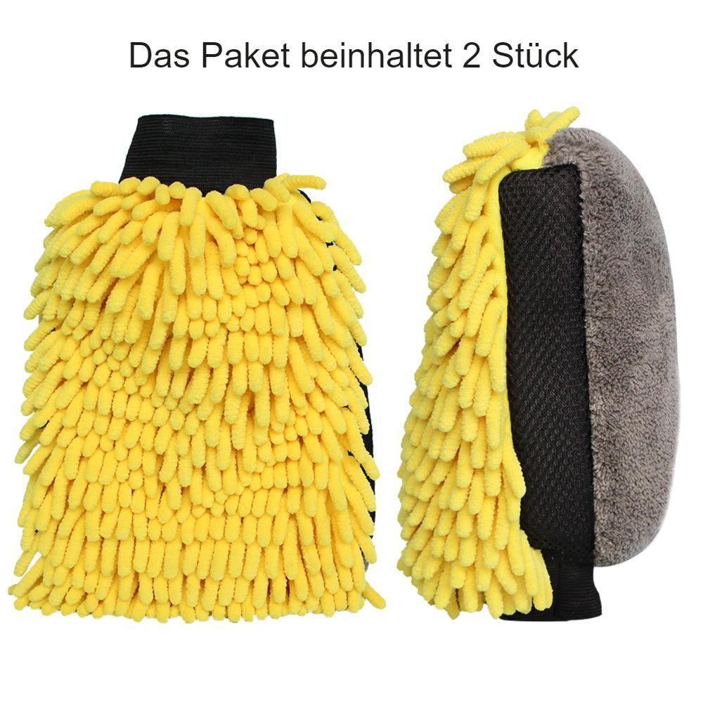 Mikrofaser Handschuh für Auto Putzen oder Wachsen