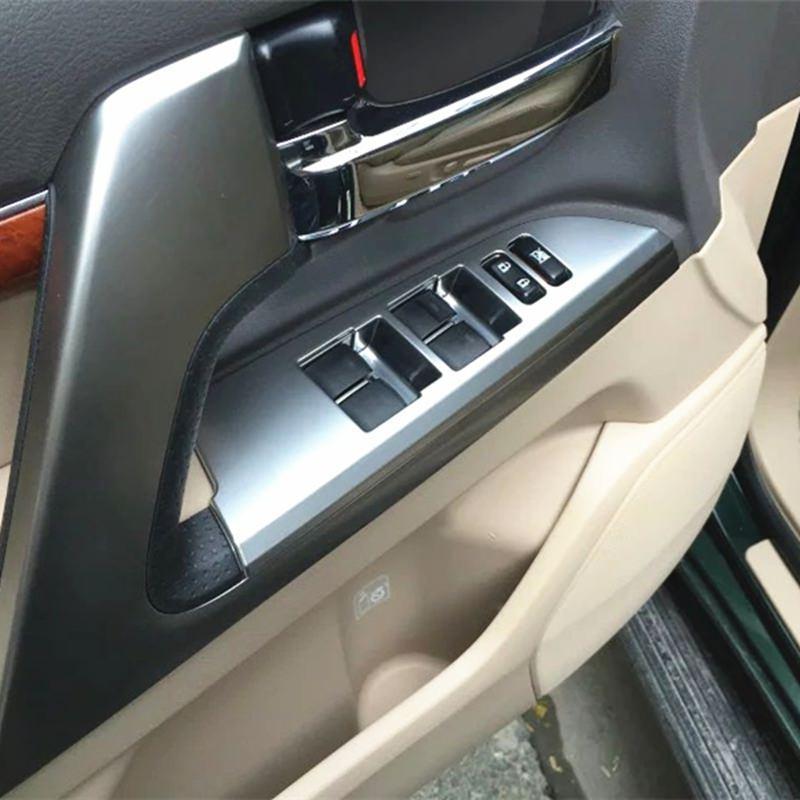 Toyota Land Cruiser J200 Chrom Abdeckung Fenster Heber Schalter Taster Rahmen