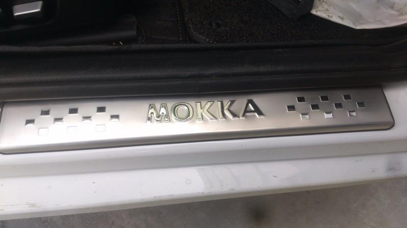 Opel Mokka Edelstahl Einstiegs Leisten Tür Schweller Auflage Abdeckung