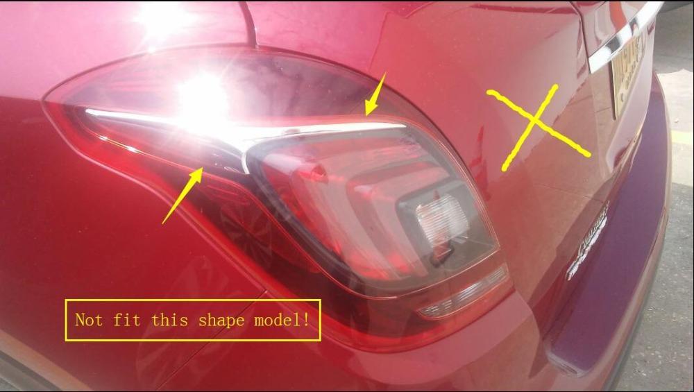 Opel Mokka Chrom Abdeckung Hinteres Licht Rückleuchte Hecklicht