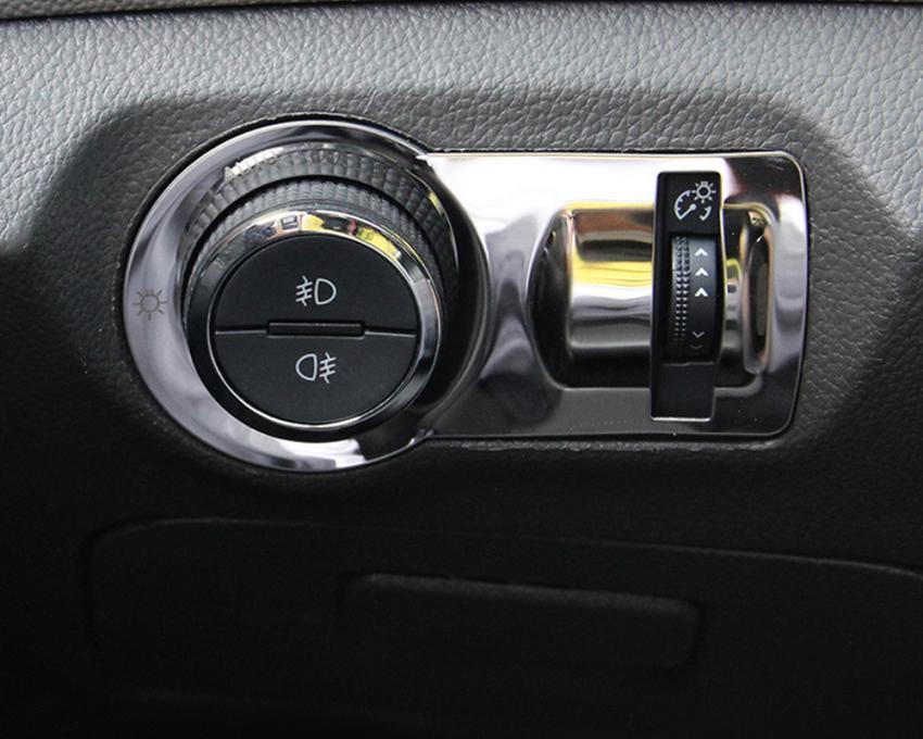 Opel Mokka Edelstahl Licht Schalter Abdeckung Rahmen