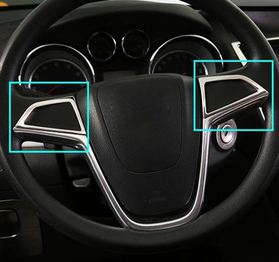Opel Mokka Chrom Lenkradbezug Lenkradhülle Abdeckung Rahmen