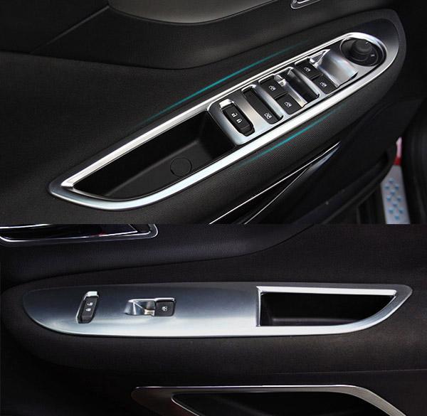 Opel Mokka Chrom Abdeckung Fenster Heber Schalter Taster Rahmen