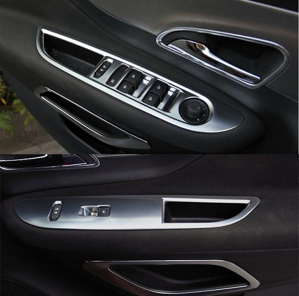 Opel Mokka Chrom Abdeckung Fenster Heber Schalter Taster Rahmen