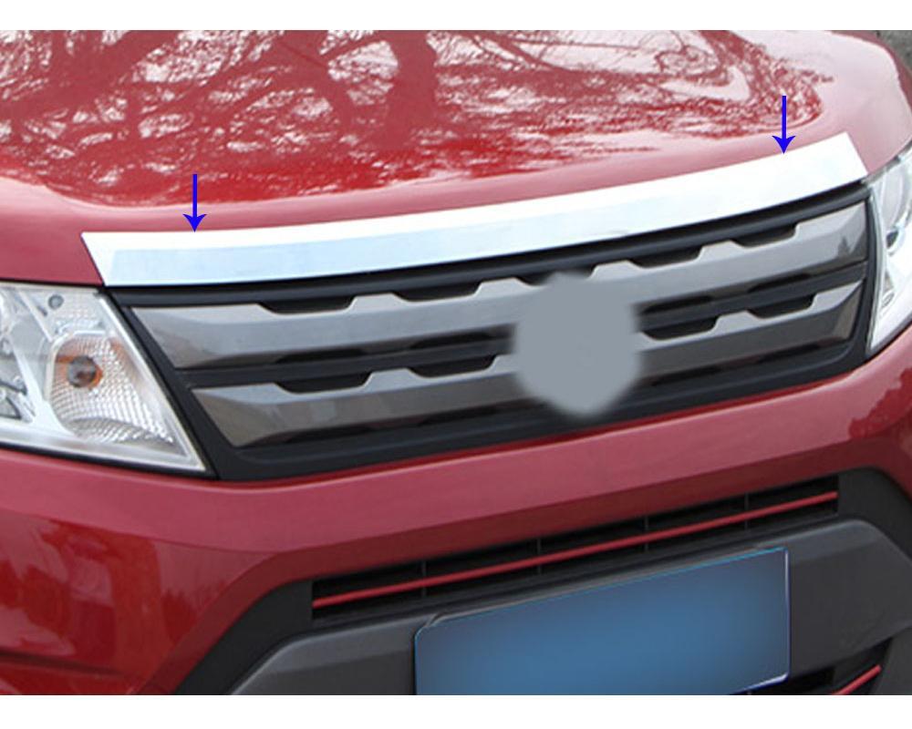 Suzuki Vitara 4 LY Chrom Stossleiste Motorhaube Vorne Leiste Abdeckung