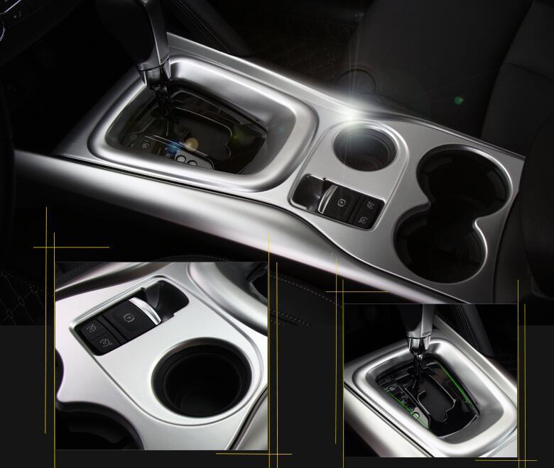 Renault Kadjar Chrom Carbon Schaltehebel Getriebe Getränke Halter Abdeckung