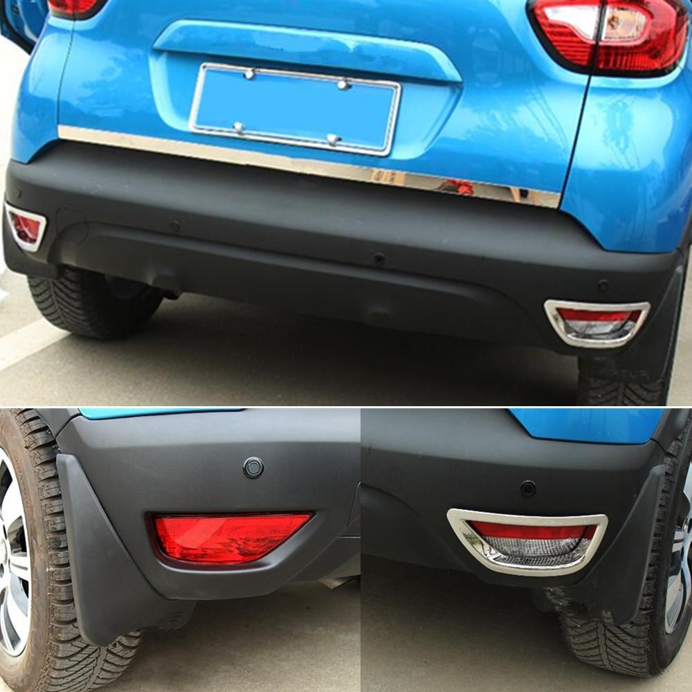 Renault Captur Chrom Nebelscheinwerfer Licht Hinten Abdeckung Rahmen