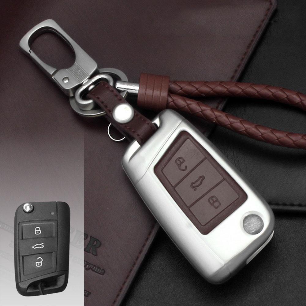 VW Tiguan MQB Zinklegierung Auto Schlüssel Schutz Hülle Etui