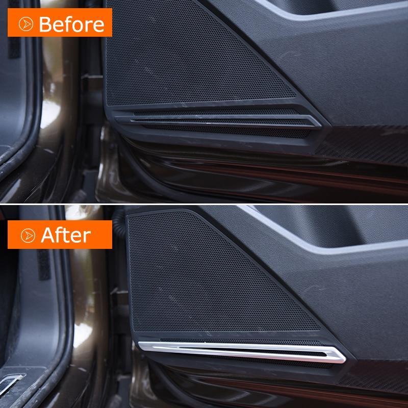 VW Tiguan MQB Chrom Tür Lautsprecher Rahmen Abdeckung