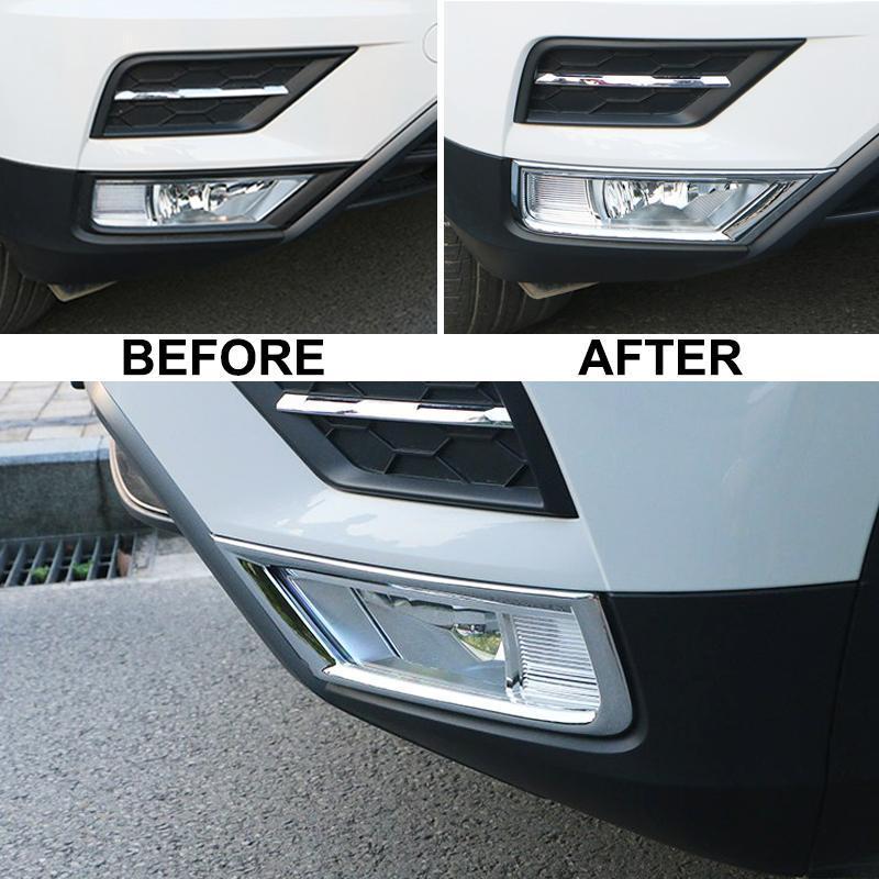 VW Tiguan MQB Chrom Nebelscheinwerfer Licht Abdeckung Rahmen Vorne