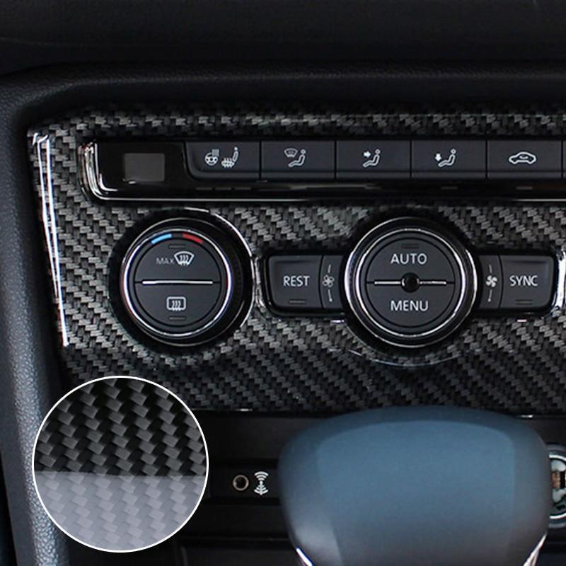 VW Tiguan MQB Chrom Carbon Mittelkonsole Armaturenbrett Klimabedienteil Heizungsbedienteil Schalter Abdeckung