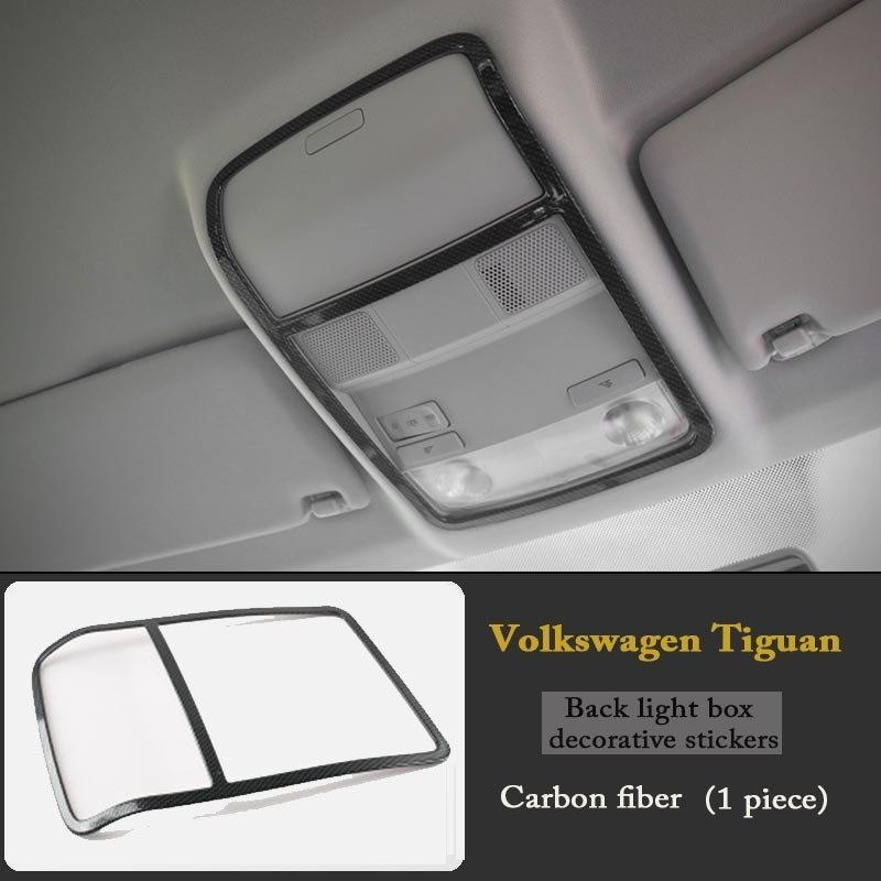 VW Tiguan PQ35 Chrom Carbon Innenraumleuchte Dach Leselicht Abdeckung Rahmen