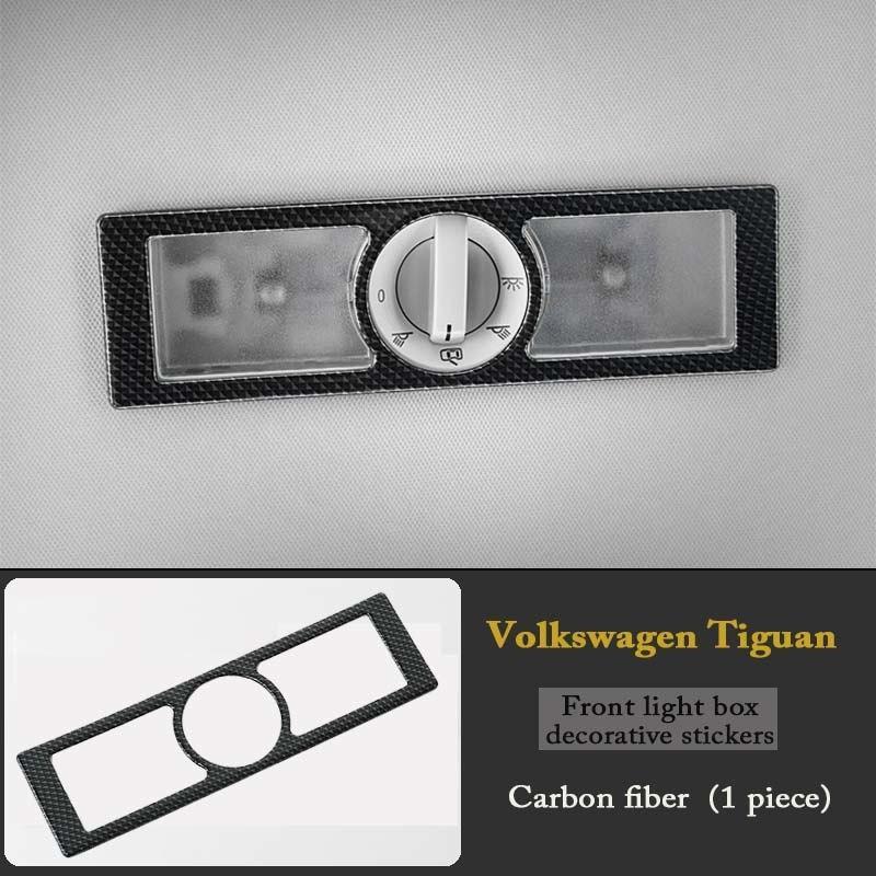 VW Tiguan PQ35 Chrom Carbon Innenraumleuchte Dach Leselicht Abdeckung Rahmen