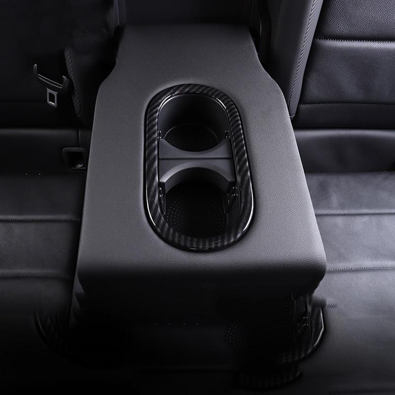 VW T-Roc MQB Chrom Carbon Getränke Becher Halter Rücksitz Hinten Rahmen