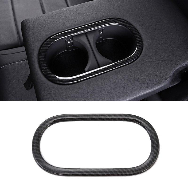 VW T-Roc MQB Chrom Carbon Getränke Becher Halter Rücksitz Hinten Rahmen