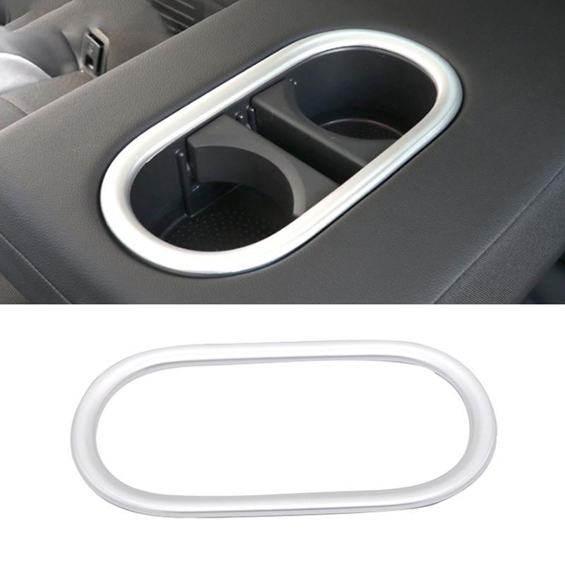 VW T-Roc MQB Chrom Carbon Getränke Becher Halter Rücksitz Hinten Rahmen