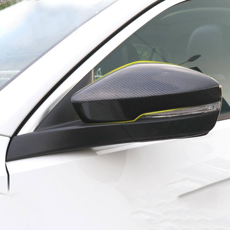 VW T-Roc MQB Chrom Carbon Rückspiegel Seitenspiegel Abdeckung Blende Rahmen