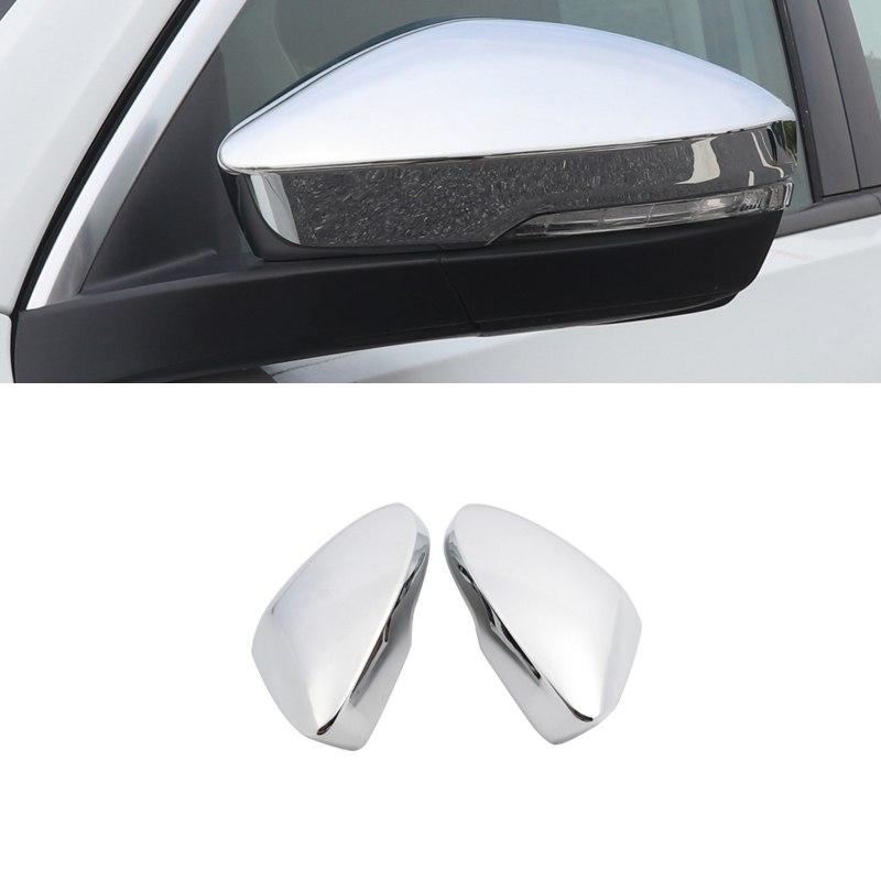 VW T-Roc MQB Chrom Carbon Rückspiegel Seitenspiegel Abdeckung Blende Rahmen