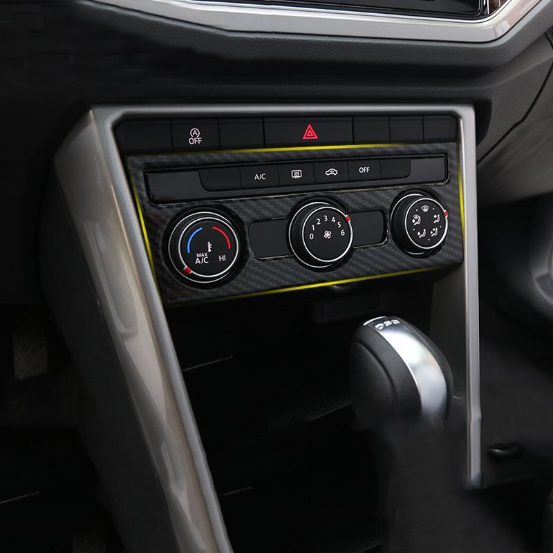 VW T-Roc MQB Chrom Carbon Klimabedienteil Heizungsbedienteil AC Steuerung Abdeckung Rahmen