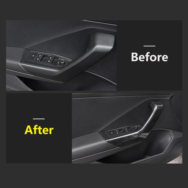 VW T-Roc MQB Chrom Carbon Innen Türgriff Innengriff Abdeckung