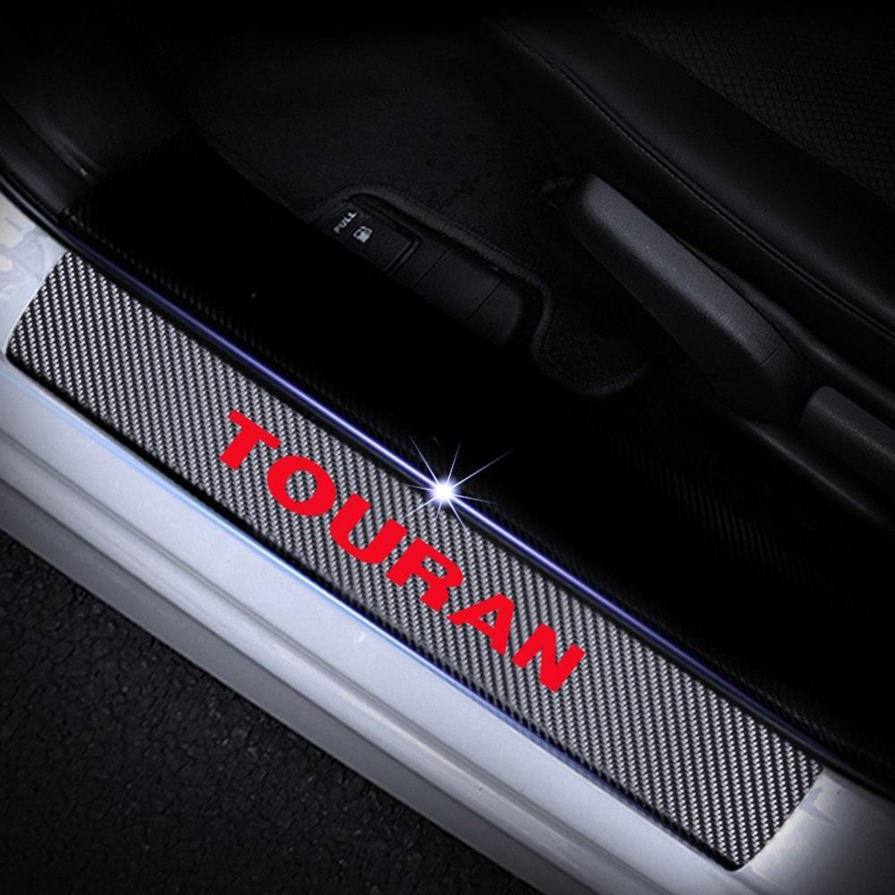 VW Touran 2 MQB Carbon Imitation Einstiegs Tür Leisten Aufkleber Etikett