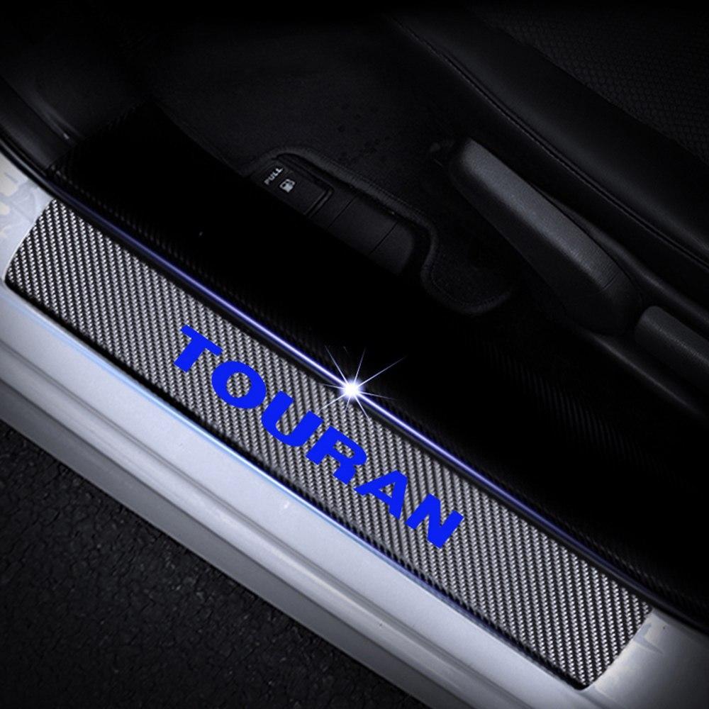 VW Touran 2 MQB Carbon Imitation Einstiegs Tür Leisten Aufkleber Etikett