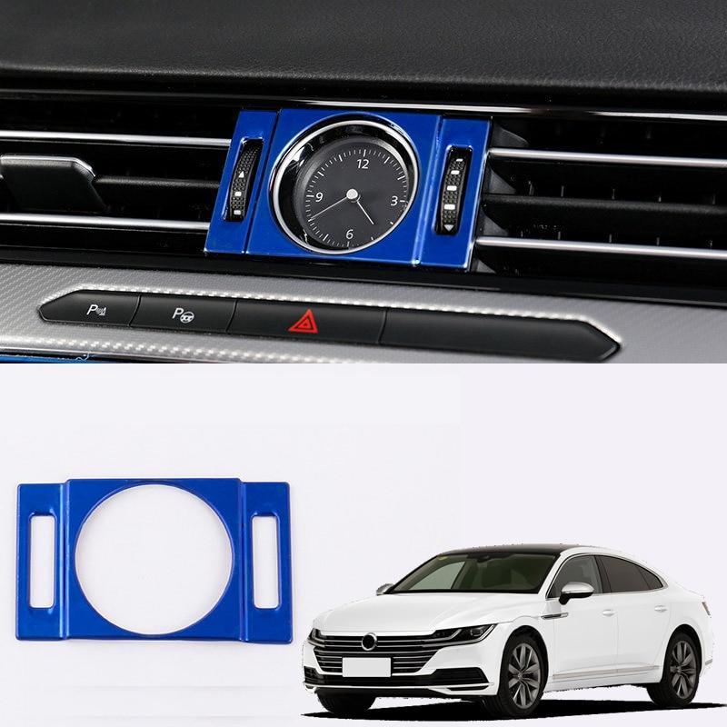 VW Passat B8 Edelstahl Armaturenbrett Uhr Luftdüsen Lüftung Abdeckung
