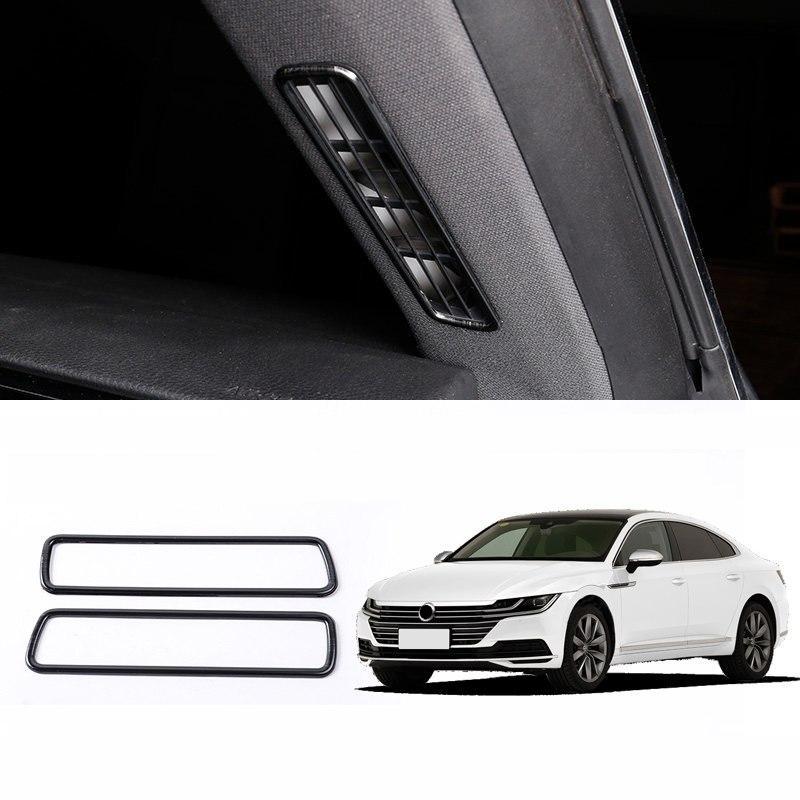 VW Passat B8 Edelstahl Vorne Innenraum Luftdüsen Lüftung Abdeckung Rahmen
