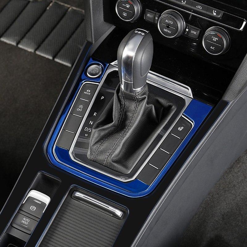 VW Passat B8 Edelstahl Schaltknauf Rahmen Abdeckung Getriebe Dekorblende