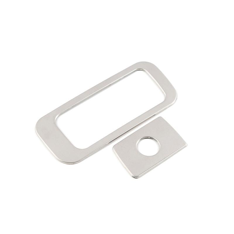 VW Passat B8 Edelstahl Griff Hebel Handschuh Fach Kasten Abdeckung Rahmen