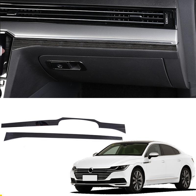 VW Passat B8 Edelstahl Armaturenbrett Handschuh Fach Kasten Leiste