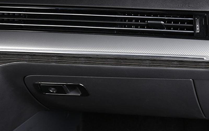 VW Passat B8 Edelstahl Armaturenbrett Handschuh Fach Kasten Leiste
