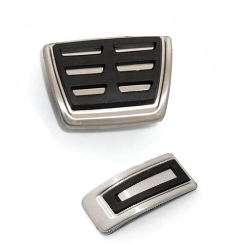 VW Passat B8 Golf 7 Edelstahl Pedal Kappen Gaspedal Kupplung Bremse Fußstütze