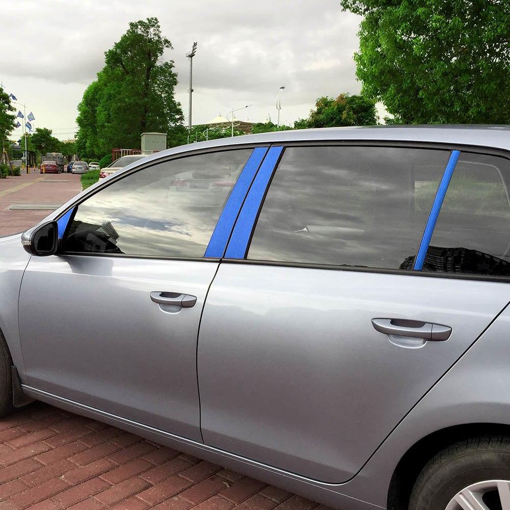 VW Golf 6 Türzierleisten A + B + C Säule Türsäule Aufkleber Etikett